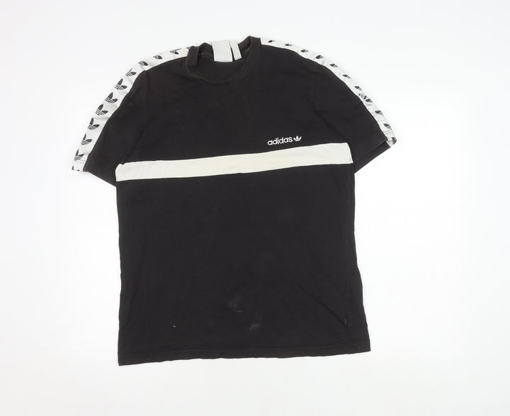 Adidas Men’s Black Crew Neck T-Shirt - Size M