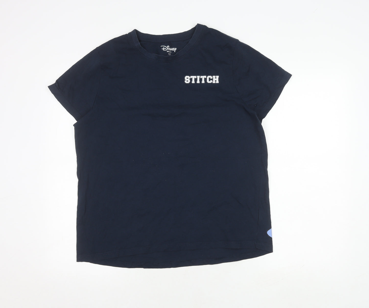 Disney Unisex Adults Blue Stitch T-Shirt L