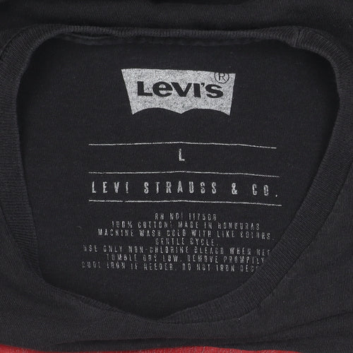 Levi's Men's Black Logo T-Shirt L