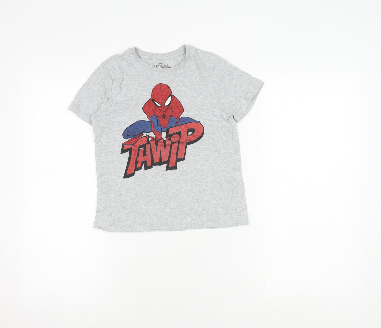 C&A Boys Grey Spider-Man T-Shirt 7 Years, Superhero Graphic