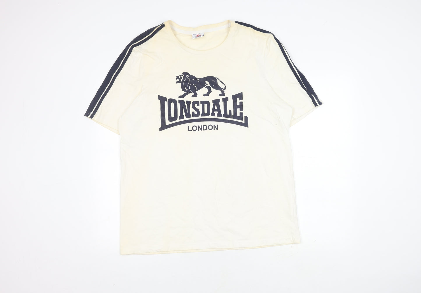 Lonsdale Men's White XL Graphic Print T-Shirt