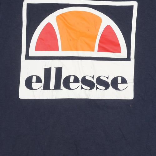 ellesse Men's Blue Graphic T-Shirt Size S