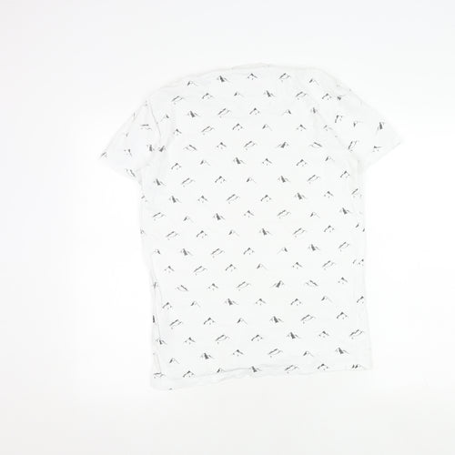 Superdry Men's White Graphic Print T-Shirt, Size S