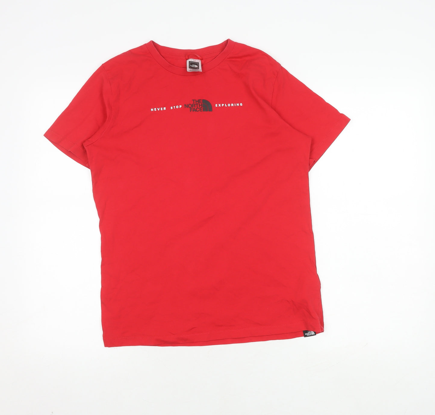 The North Face Boys Red XL T-Shirt with Logo