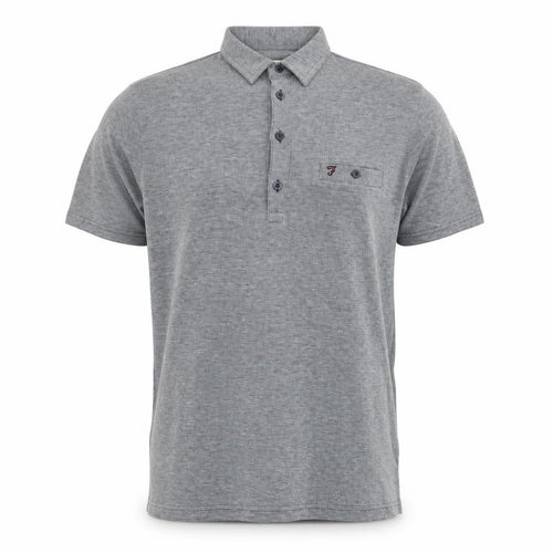 Farah Men's Grey Polo Shirt M Short Sleeve Cotton