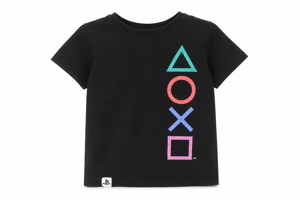 PlayStation Boys Graphic Black T-Shirt 7-8 Years