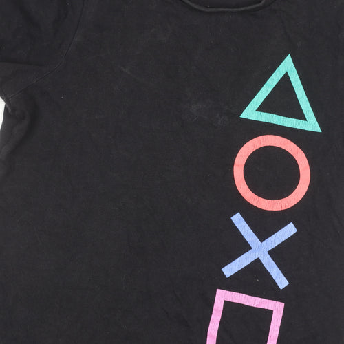 PlayStation Boys Graphic Black T-Shirt 7-8 Years