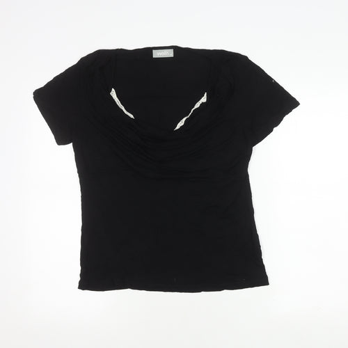 Wallis Women’s Black Cowl Neck Top, Size 18, Viscose