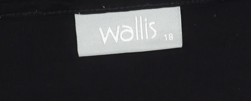 Wallis Women’s Black Cowl Neck Top, Size 18, Viscose