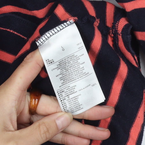 Gap Women's Multicoloured Striped Pullover Jumper L