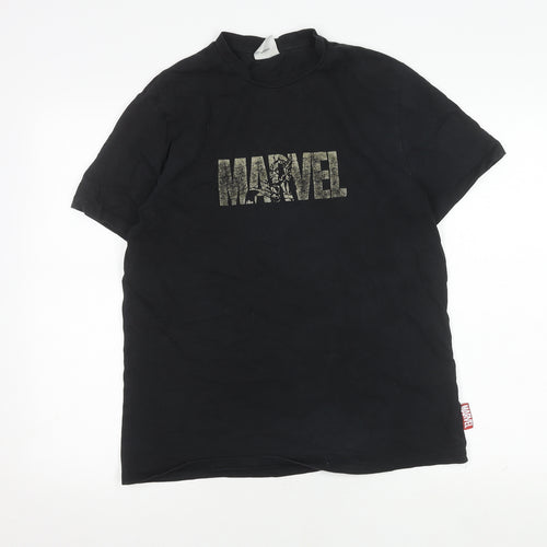 Marvel Men's Black M T-Shirt with Logo