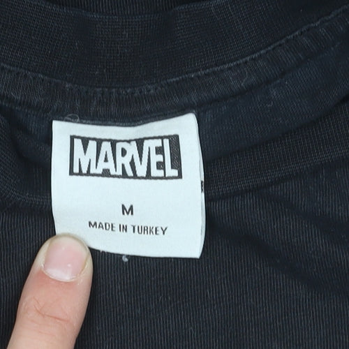 Marvel Men's Black M T-Shirt with Logo