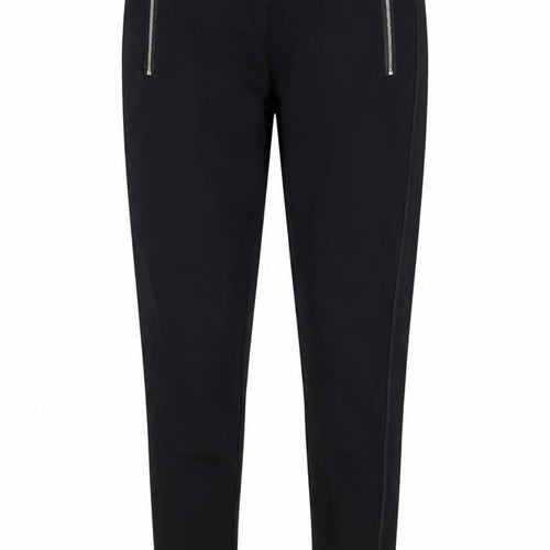 Mango Women's Black Leggings, Size S, Zip Accent