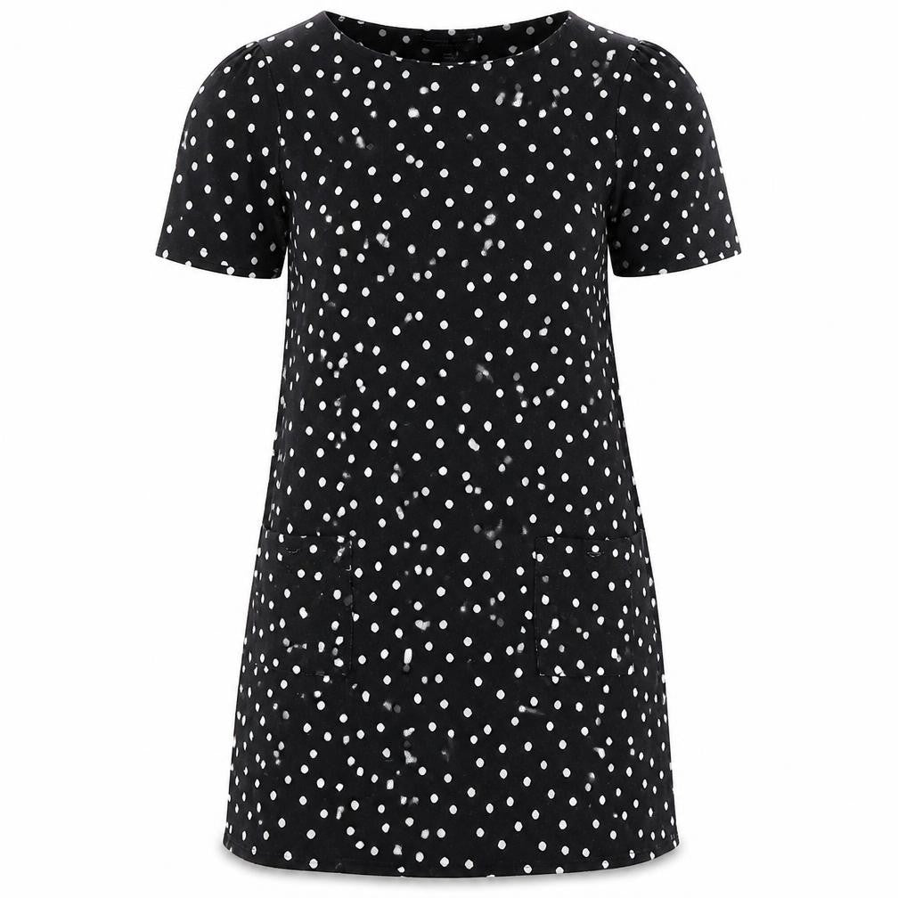 Dorothy Perkins Women's Black Polka Dot Dress Size 12