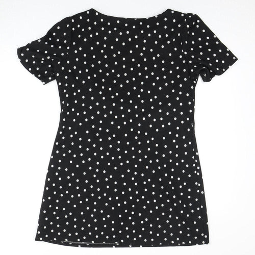 Dorothy Perkins Women's Black Polka Dot Dress Size 12