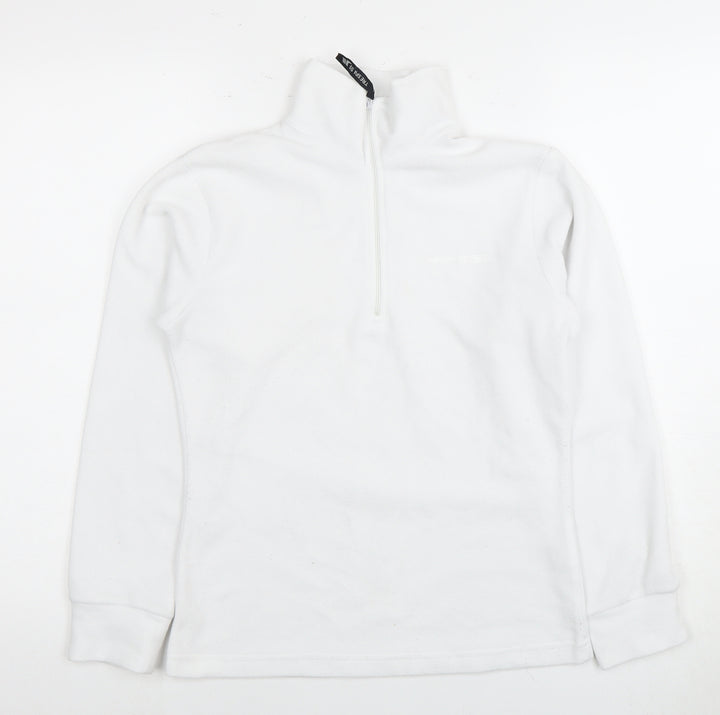 Trespass Unisex White XS 1/2 Zip Sweatshirt