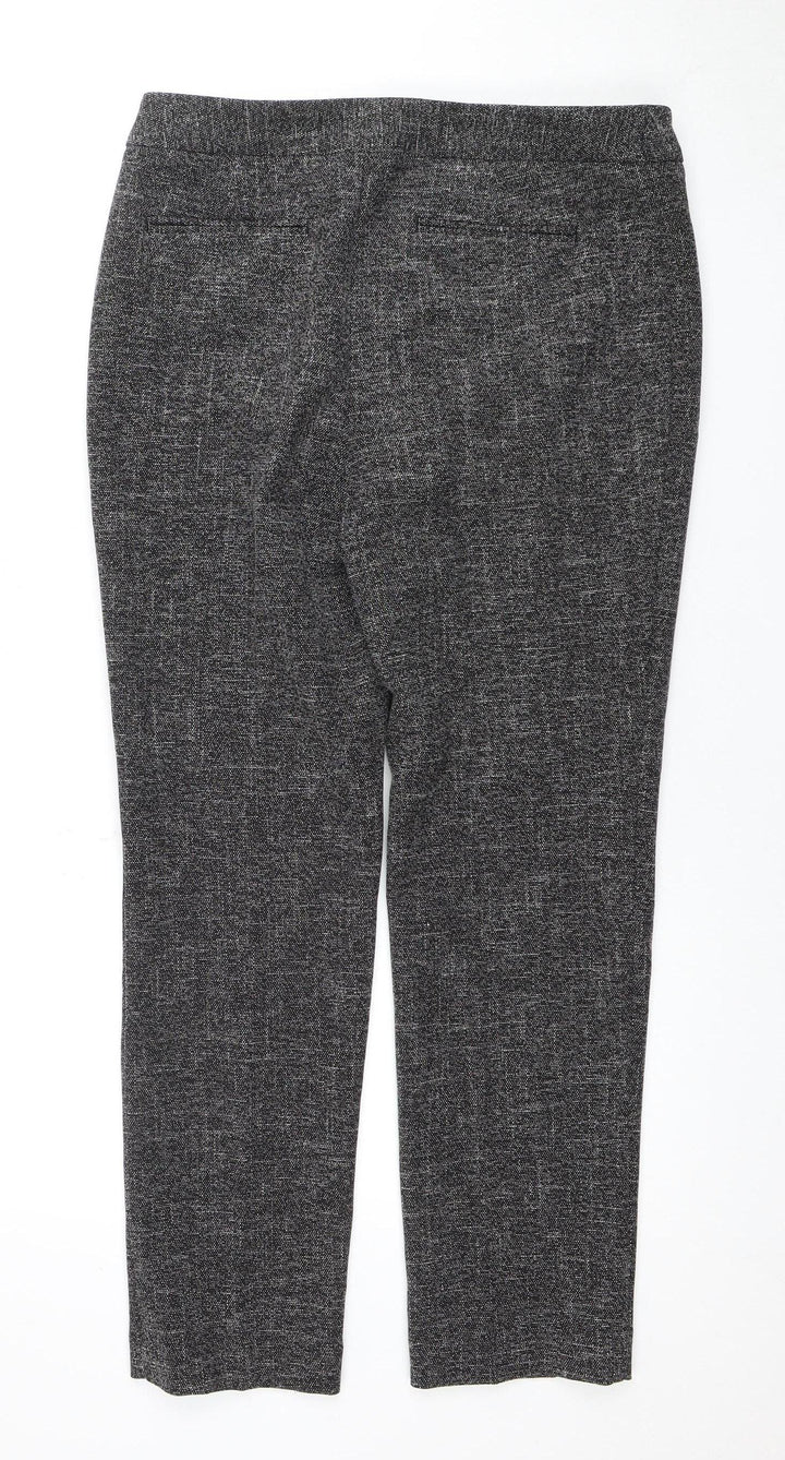Lands' End Women's Grey Slim Leg Trousers Size 12