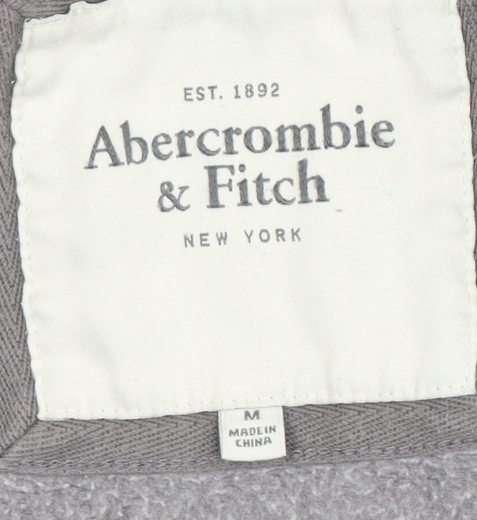 Abercrombie & Fitch Women's Grey M Full Zip Hoodie