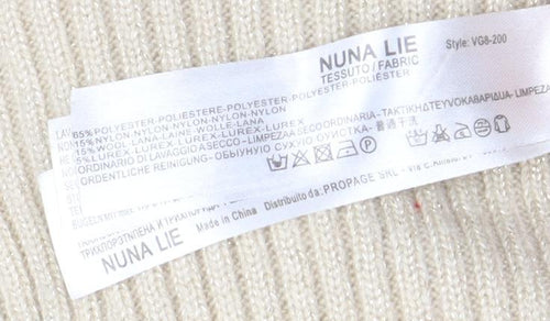 Nuna Lie Women's Ivory Roll Neck Cropped Jumper S