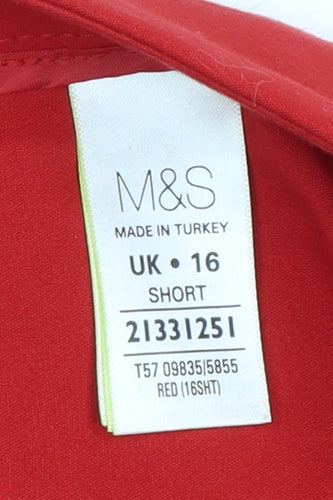 Marks and Spencer Women’s Red Trousers Size 16