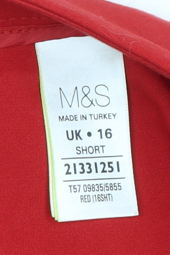 Marks and Spencer Women’s Red Trousers Size 16