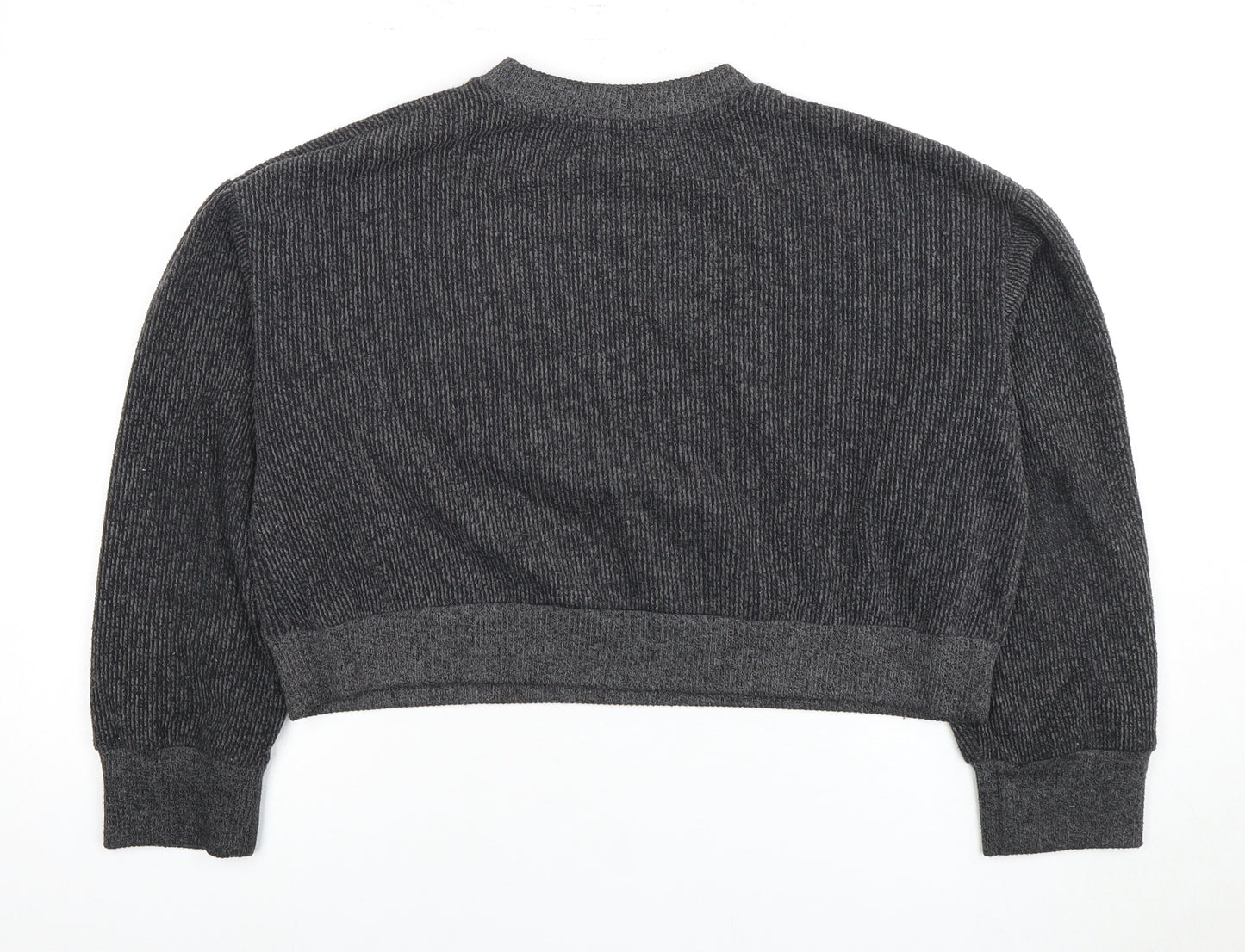 Zara Women’s Grey Sweatshirt Size 8 Crew Neck Casual