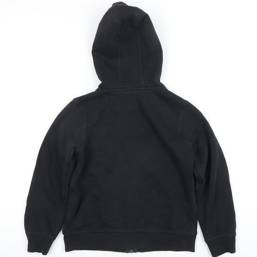Nike Boys Full Zip Hoodie Black 7 Years Logo Fleece