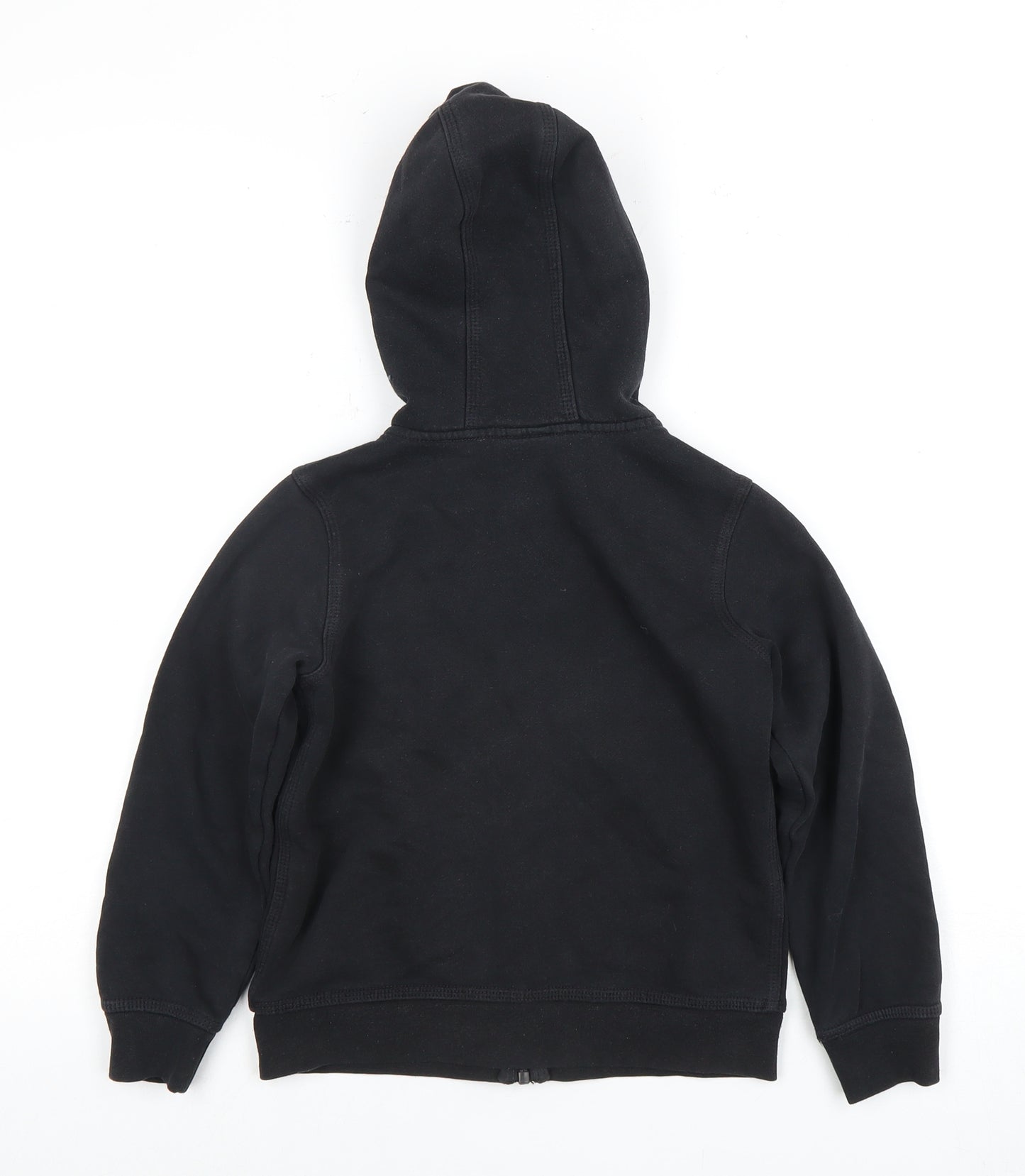 Nike Boys Full Zip Hoodie Black 7 Years Logo Fleece