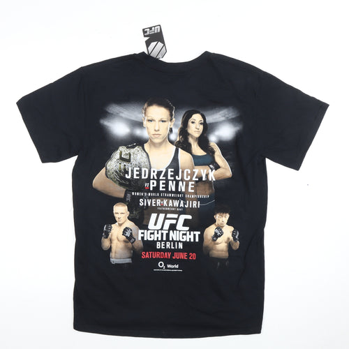 UFC Men’s Black Short Sleeve Sports T-Shirt M