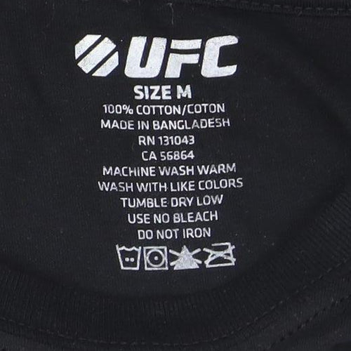 UFC Men’s Black Short Sleeve Sports T-Shirt M