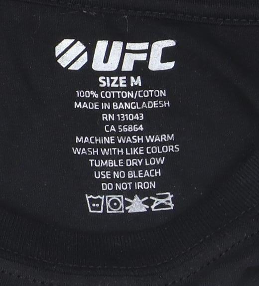 UFC Men’s Black Short Sleeve Sports T-Shirt M