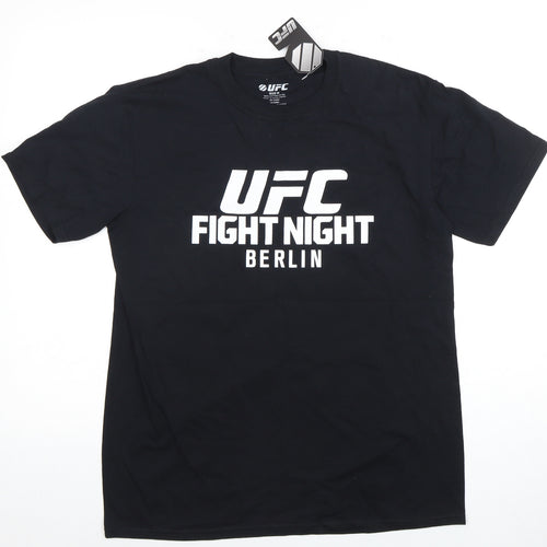UFC Men's Medium Black Graphic T-Shirt Sports