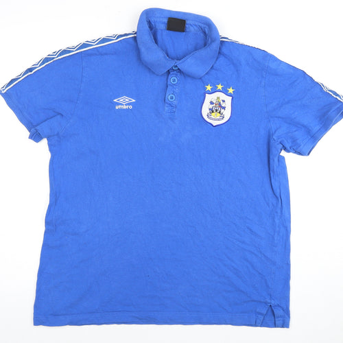 Umbro Men's Blue Polo Shirt M