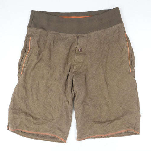Fat Face Men's Brown Bermuda Shorts, Size 34, Casual Style