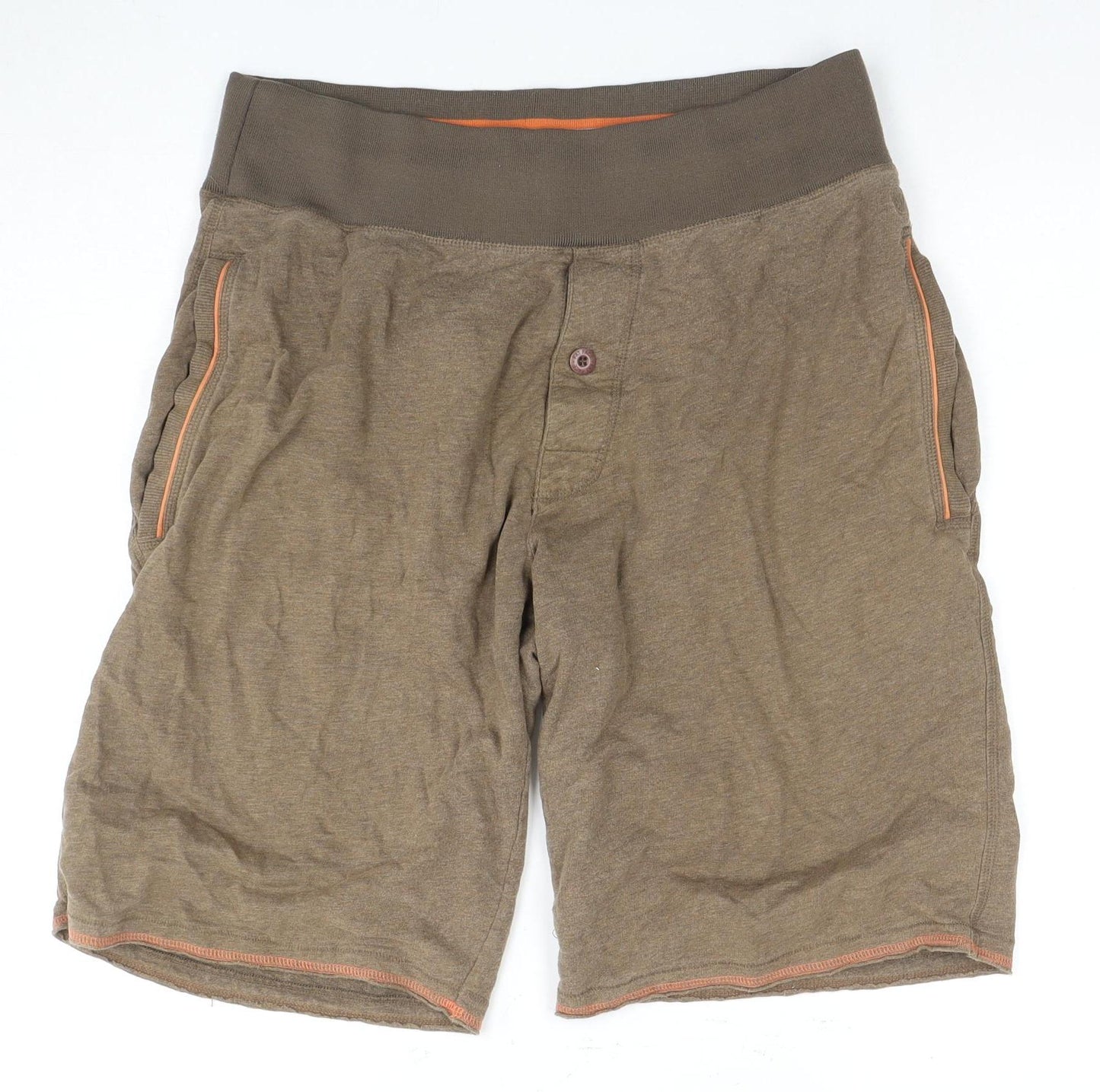 Fat Face Men's Brown Bermuda Shorts, Size 34, Casual Style