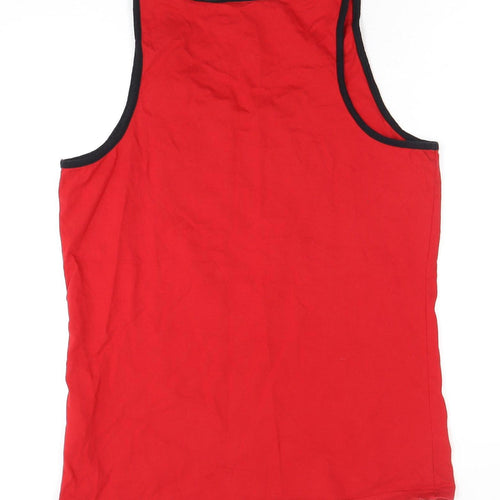WRU Men's Red Sleeveless Sports T-Shirt Size 16/18