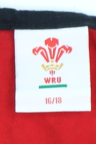 WRU Men's Red Sleeveless Sports T-Shirt Size 16/18