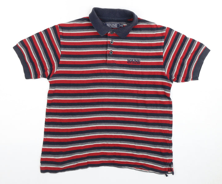 Maine New England Boys Multicoloured Polo, Size 5-6, Striped