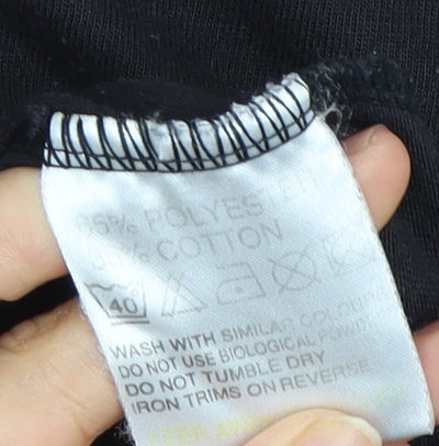 No Fear Men's Black Skull Graphic T-Shirt XL