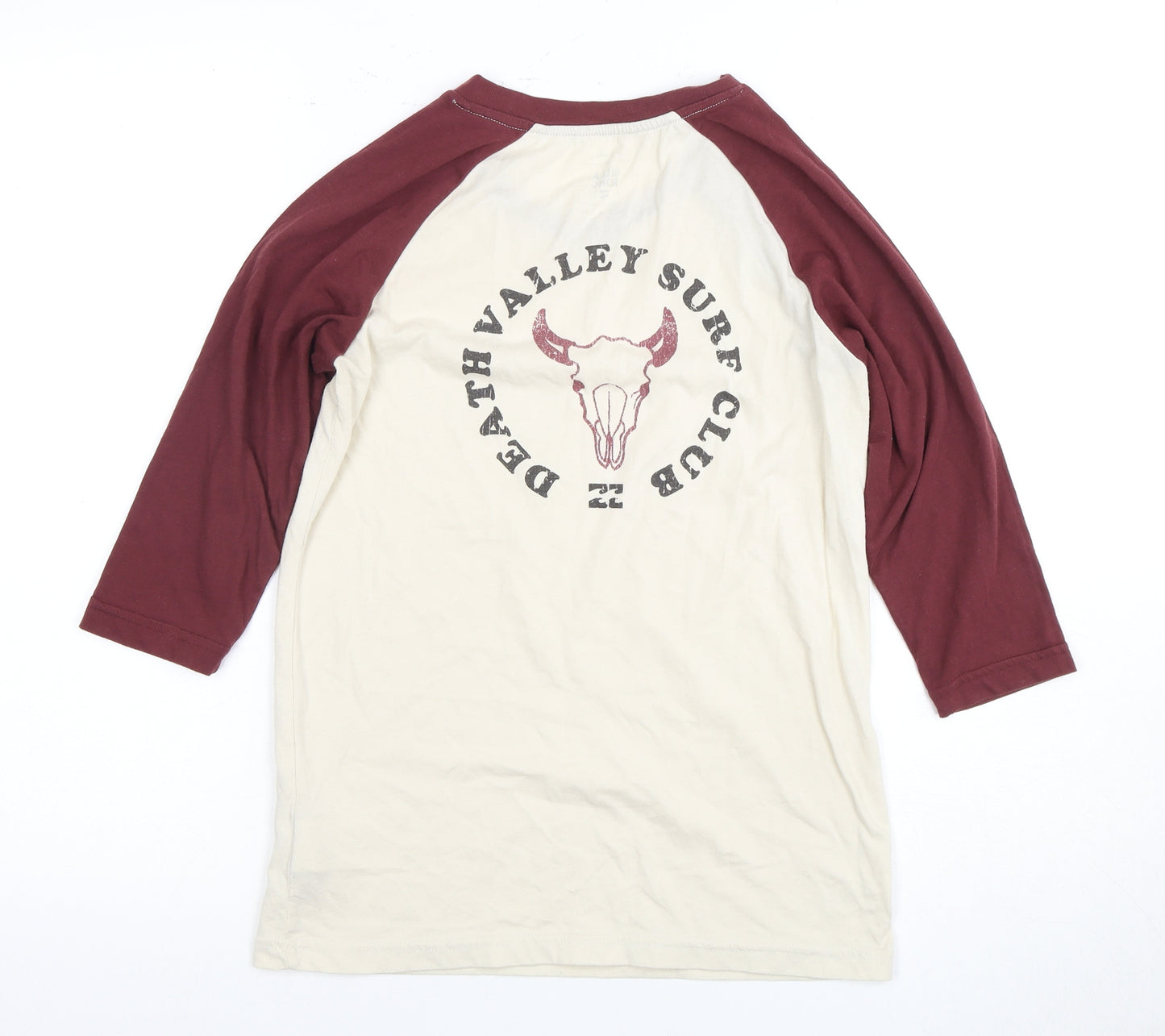 Billabong Unisex Beige Ringer T-Shirt XS