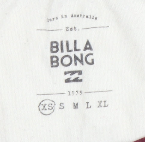 Billabong Unisex Beige Ringer T-Shirt XS