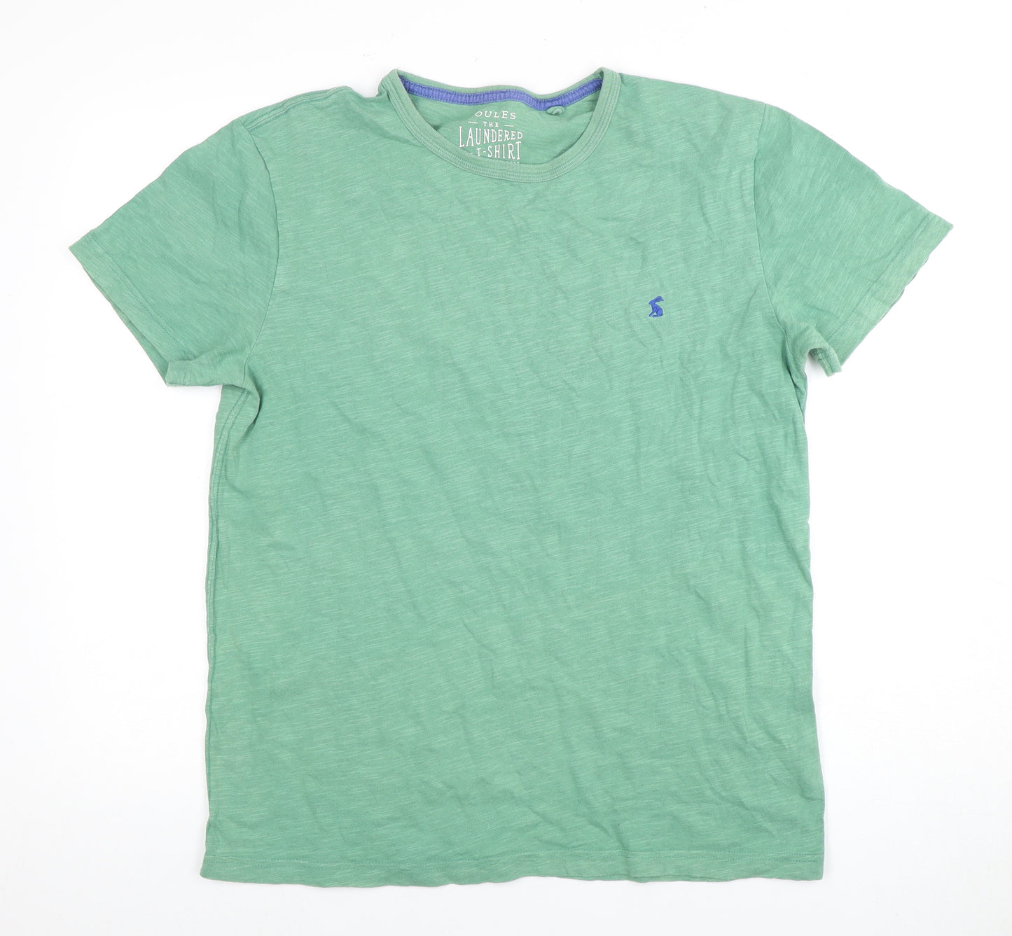 Joules Men's Green Medium Cotton Short Sleeve T-Shirt