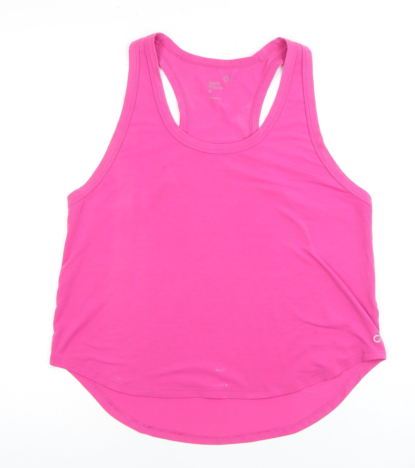 Gap Women's Pink Tank Top, Size S, Racerback, Breathable