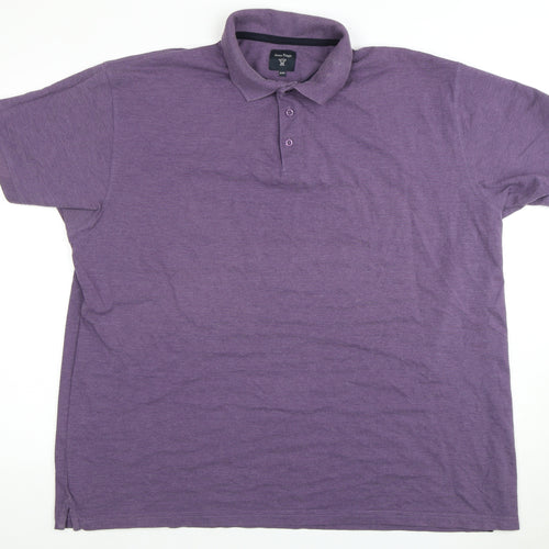 James Pringle Men's 2XL Purple Polo Shirt
