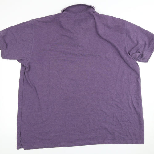 James Pringle Men's 2XL Purple Polo Shirt