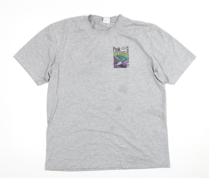 Hiker Babe Men's Grey Graphic Print T-Shirt, Size L