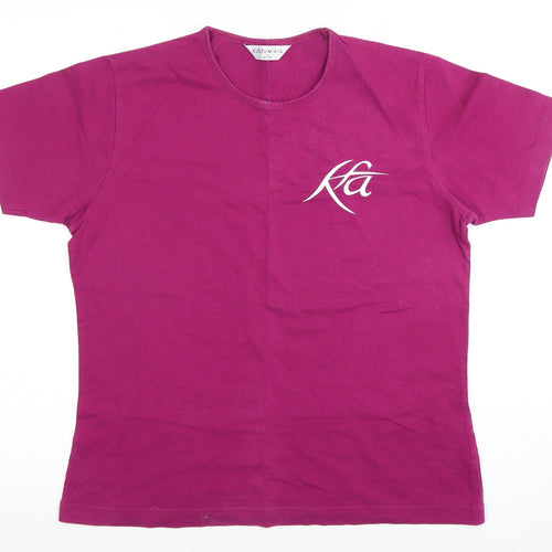 Kustom Kit Unisex Purple 14 T-Shirt, 100% Cotton Casual