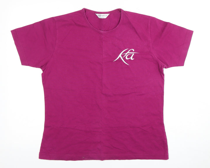 Kustom Kit Unisex Purple 14 T-Shirt, 100% Cotton Casual