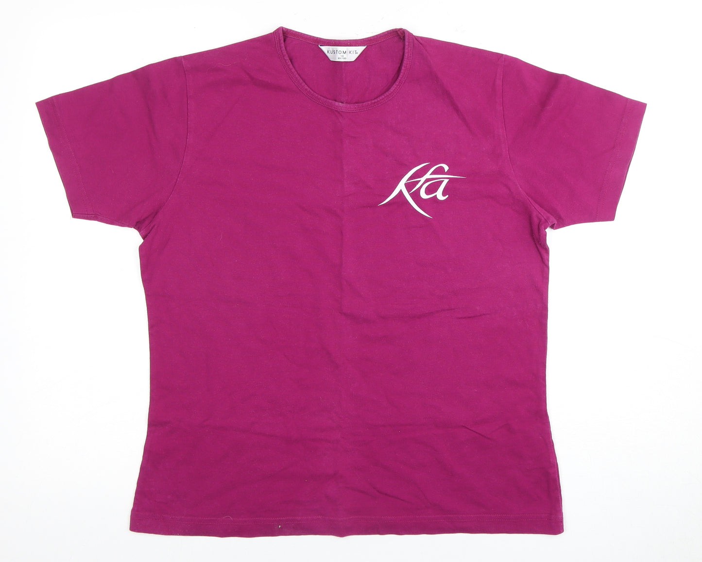 Kustom Kit Unisex Purple 14 T-Shirt, 100% Cotton Casual