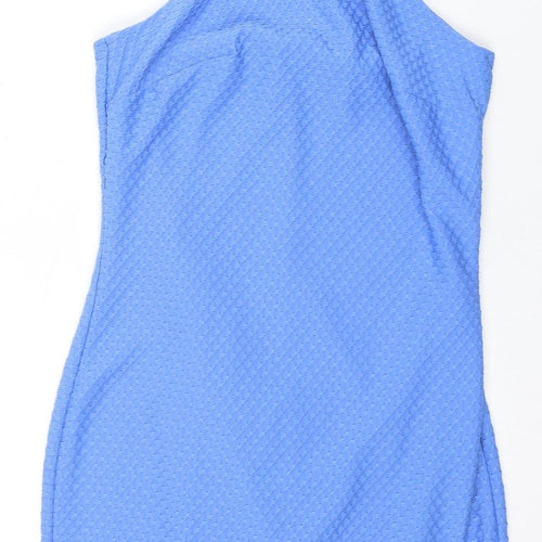 Miss Selfridge Women's Blue V-Neck Strappy Dress Size 8